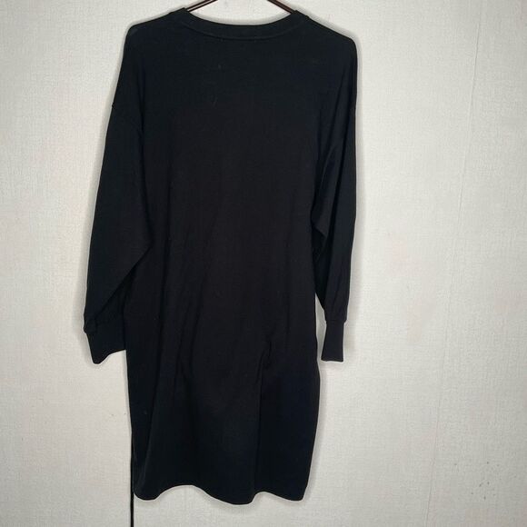 NWT Rebecca Minkoff Marta Belted‎ T-Shirt Dress Black Long Sleeve Size Medium - Picture 12 of 13
